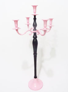 Hot Vantage Moderne En Laiton Style Moderne 5 Bras Bougeoir En Cristal avec Vase Bol Fait À La Main Fantaisie Indien Classique Candélabre - Product Image 5