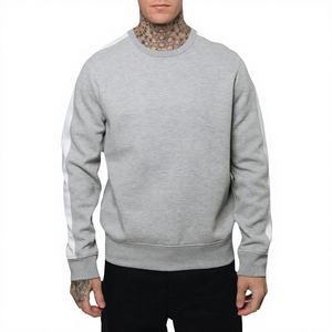 Sudadera con capucha gris y blanca de Mangoes Fashion Wholesale, cuello redondo con relieve, mangas largas, ribetes de algodón, transpirable, para maternidad - Product Image 1