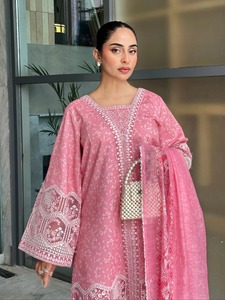 ชุดเดรสสำหรับสตรีชุดเดรสปาร์ตี้หนัก3ชิ้น2025ชุดแต่งงานแบบลำลองสไตล์ล่าสุดดีไซน์ใหม่ - Product Image 6