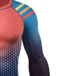 Service OEM personnalisé Vêtements de fitness pour hommes Rash Guard manches longues Rash Guard pour hommes en vente en ligne - Product Image 4