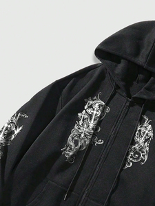 Sudadera con capucha con diamantes de imitación nueva llegada Sudadera con capucha con diamantes de imitación térmica Precio de alta calidad ropa informal sudaderas con capucha con diamantes de imitación - Product Image 4