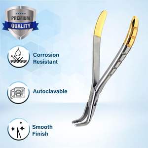 Forceps d'extraction dentaire en acier inoxydable médical professionnel avec poignée ergonomique pour la chirurgie d'extraction dentaire (certifié CE) - Product Image 1