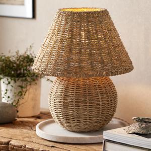 Woven sea grass <b>desk</b> lamp natural straw seagrass light lamps table & floor lighting accessory - Product Image 6