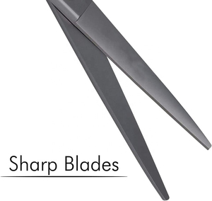 Ciseaux de barbier en acier inoxydable de 6,0 pouces, ciseaux à effiler les cheveux, ciseaux de coupe de cheveux, dents CNC, beauté professionnelle, super coupe, plastique, tranchant - Product Image 3