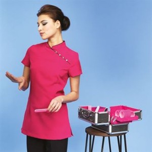 เสื้อลูกไม้แฟชั่นสำหรับร้านเสริมสวยชุดสปาปรับแต่งได้ - Product Image 4