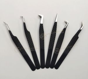 <b>Professional</b> High Quality Customized Gold Eyelash Tweezers Set Fiber Tip Pointed/Rounded Tips Durable Stainless Steel for Salon - Product Image 3