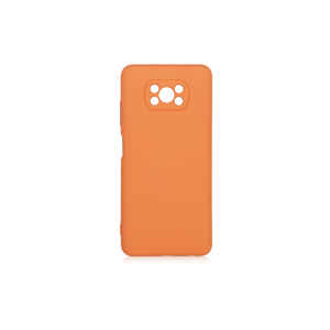 Étui en silicone liquide orange de qualité supérieure pour Xiaomi Poco X3-SAFA Mara, coque arrière protectrice, emballage de vente au détail, modèle A53 - Product Image 1