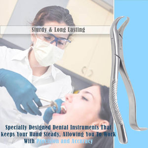 Fórceps de Extracción Dental con Punta de Cuerno de Vaca # Fórceps de Extracción Dental de Acero Inoxidable 16 para Molares Inferiores Primarios y Secundarios de SurgiRight - Product Image 5