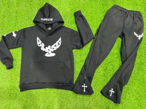 Pantalones Deportivos Casuales de Hombre, Estilo Jogger, Tela de Rizo, Diseño de Parches en la Parte Delantera, Logotipo Personalizado, Cintura Elástica, Pantalones Deportivos Ajustados - Product Image 5