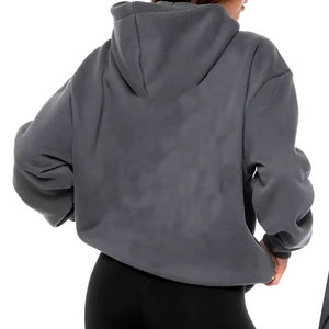 Sweat à capuche personnalisé 500 Gsm poids lourd à épaules tombantes vente en gros de sweats à capuche surdimensionnés 100% coton vierge pour hommes - Product Image 4
