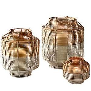 Juego de 2 Faroles de Hierro y Ratán Antiguos Personalizados, Hechos a Mano, con Impresión Digital a 1 Color, para Decoración del Hogar y Festivales, Acube - Product Image 2