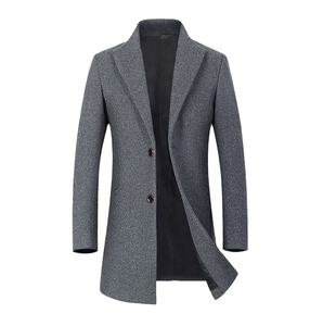 Calidad Premium Otoño Invierno Color sólido Vintage Trench Hombres Abrigo Transpirable Casual Abrigos largos para Unisex 100% Fibra de Bambú - Product Image 2