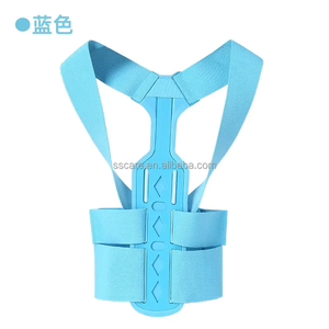 Gran oferta, soporte ajustable para la parte superior de la espalda, gris, azul, poliéster, plástico, almohadilla para la axila, Corrector de postura, soporte protector para la espalda - Product Image 5