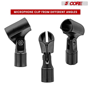 Support de microphone à 5 cœurs, 4 pièces avec adaptateurs à vis 5/8 à 3/8 pouces - Product Image 6