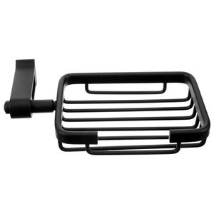 Jabonera Moderna de Hierro Forjado de Primera Calidad, Impermeable, con Acabado Negro, para Hoteles, Villas, Casas y Baños - Product Image 1