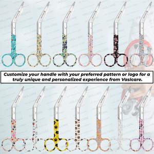 Ciseaux à pansement Nursing Lister 5.5 "avec poignée de couleur à motifs assortis par Vaslcare New 2025 Patterns Dressings Nurse Scissor - Product Image 6