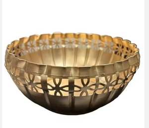 amazing look <b>silver</b> finished metal stainless steel chocolate and dessert serving <b>bowl</b> for hotel restaurant home and bar - Product Image 5