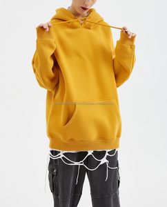 Sweat-shirt à capuche personnalisé de haute qualité, logo uni, 100% coton, streetwear, sweat-shirt épais surdimensionné, sweat-shirt à capuche pour homme - Product Image 3