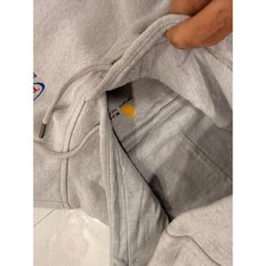 Sudadera con capucha básica de felpa 100% algodón con lavado ácido, tallas XS-6XL, etiqueta personalizada, serigrafiada, gris liso, anti-bolitas - Product Image 2
