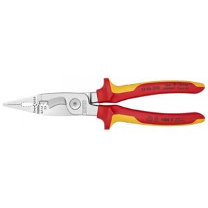 คีมติดตั้งระบบไฟฟ้าของ Knipex ชุบโครเมียม พร้อมด้ามจับหุ้มฉนวนหลายชั้นผ่านการทดสอบ VDE - Product Image 1