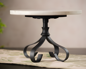 Top de mármol más vendido con soporte de metal Soporte de pastel para mesa de boda de Navidad DE LA India - Product Image 5