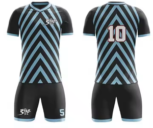 ชุดเสื้อฟุตบอลชายพร้อมหมายเลขที่กำหนดเองและการออกแบบไล่ระดับสี - Product Image 1