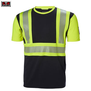 2024 Design Breathable Hi Vis T Shirt <b>Work</b> Wear Reflective Pattern <b>Waterproof</b> Anti-Static Safety Features Black Color-Wholesale - Product Image 2