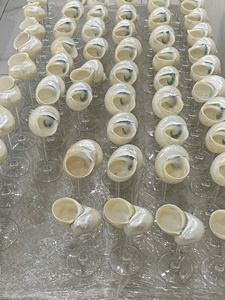 High Quality 100% Shall Artisan Seashell Wine Glasses: Unique, Modern Designs for Sophisticated Beach House Entertaining - Product Image 2