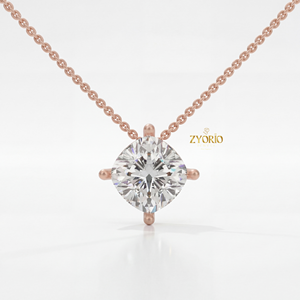 Collar con Colgante de Diamante Cultivado en Laboratorio, Plata de Ley 925, Oro de 14K y 18K, Certificado IGI, Joyería Minimalista para Mujer, Regalo - Product Image 2