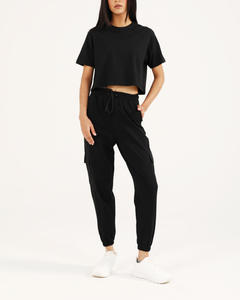 Vente directe d'usine, t-shirts de sport à manches courtes, respirants, à séchage rapide, de couleur basique pour femmes, col rond, été - Product Image 6