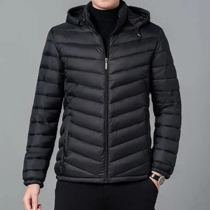 Chaqueta Acolchada de Lona Ecológica Unisex de Alta Calidad para Invierno 2025, Cuello Alto, Bolsillo Frontal, Reversible, con Estampado Personalizado - Product Image 1