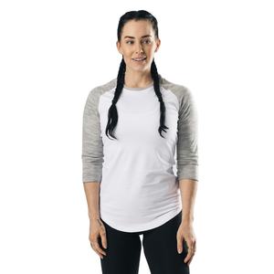 T-Shirt manches longues col rond femme, 3/4 - Product Image 1