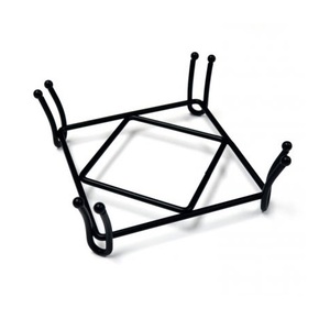 สแควร์ขนาดที่กำหนดเองรถไฟเหาะยืนสำหรับเครื่องครัวผู้ถือเหล็กที่หรูหราที่มีสีน้ำตาลสำหรับตกแต่งตารางบ้าน - Product Image 4