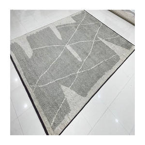 Handknotted Style With Border <b>for</b> High End Designers Light and Dark <b>Grey</b> Modern Bespoke High Plush Pile Wool Area <b>Rug</b> Carpet - Product Image 4