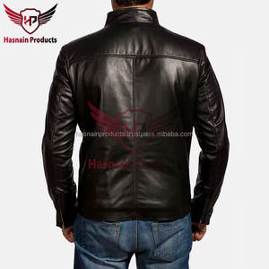 แจ็กเก็ตฤดูหนาวของผู้ชายแบบกำหนดเองหนังแท้บาง100% ของแท้ดีไซน์ทันสมัยล่าสุด - Product Image 5