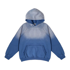 เสื้อฮู้ดดี้ผู้ชายผ้าฝ้าย 100% คุณภาพสูง สไตล์วินเทจฟอกสีแบบดับเบิ้ลเลเยอร์ ล้างสีแบบแอซิดวอช สำหรับฤดูหนาว น้ำหนัก 300 กรัม แห้งเร็ว รับผลิตตามแบบ OEM - Product Image 3