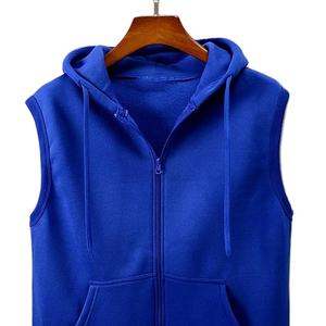 Streetwear élégant en coton et polyester de haute qualité avec logo personnalisé OEM Sweats à capuche sans manches pour hommes de grande taille pour l'hiver Offre Spéciale essentiel - Product Image 2