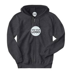 Sweat à capuche unisexe Bella & Canvas pour homme, modèle 3739, en polaire polycoton, fermeture éclair intégrale, 60 % coton peigné et filé à l'anneau, 40 % polaire en polyester - Product Image 2