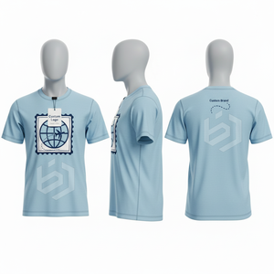<b>Men's</b> Gray Short Sleeve O-Neck Printed <b>T</b>-<b>Shirt</b> Regular Fit Casual <b>Floral</b> Design Cotton Jersey <b>Men's</b> <b>T</b>-<b>Shirts</b> - Product Image 3