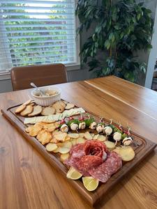 Tabla de Cortar de Madera de Resina Epoxi Sostenible de Primera Calidad, 2.0 cm de Grosor, Forma Rectangular para Cocina, Decoración de Mesa de Barbacoa, Estilo Indio - Product Image 4