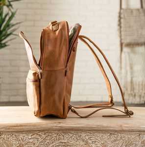 Mochila para ordenador portátil de cuero genuino con cremallera doble Material de PC de gran capacidad para uso deportivo de viaje al aire libre de negocios universitarios - Product Image 3