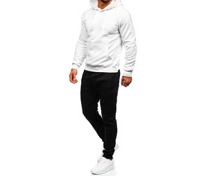 Vente en gros 100% coton haute qualité Streetwear LOGO personnalisé survêtement hommes pantalon avec fermeture éclair ensemble veste - Product Image 5