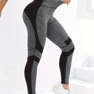 กางเกงเอวสูงสำหรับผู้หญิงกางเกงฟิตเนสโยคะเอวยางยืดกางเกงกีฬาสำหรับวิ่ง - Product Image 1