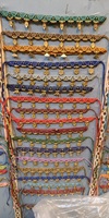 Nouveau bracelet en macramé plaqué or HARI OM CREATIONS, perles en alliage, fils multicolores, style vintage bohème, idéal pour les festivals indiens et les mariages