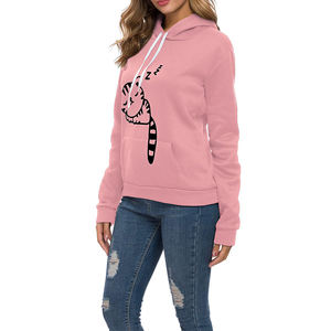 Nuevo estilo de mujer de alta calidad con capucha pulóver sudadera algodón polar bordado deportes al aire libre ecológico - Product Image 3