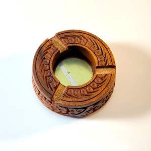 ที่เขี่ยบุหรี่ไม้แกะสลักทำด้วยมือที่เขี่ยบุหรี่ทำด้วยมือไม้ที่ทำด้วยมือสวยงาม - Product Image 6