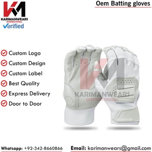 Gants de frappeur de baseball en cuir souple conception respirante OEM usine gants de frappeur de baseball marque personnalisée commandes en gros bienvenue - Product Image 2