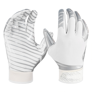 Gants de football américain noirs ultra-collants légers et pratiques Gants de football américain de couleur personnalisée pour jeunes adultes - Product Image 3
