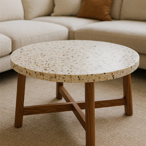 Table Terrazzo Design Moderne Prix direct d'usine pour les tailles personnalisées et les commandes en gros Tendance Home Cafe & Retail Decor - Product Image 1