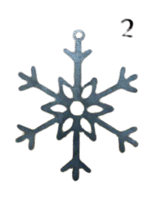 Décorations de Noël en forme d'étoile en laiton antique, flocon de neige en métal perforé galvanisé, ornement suspendu pour Noël - Product Image 6
